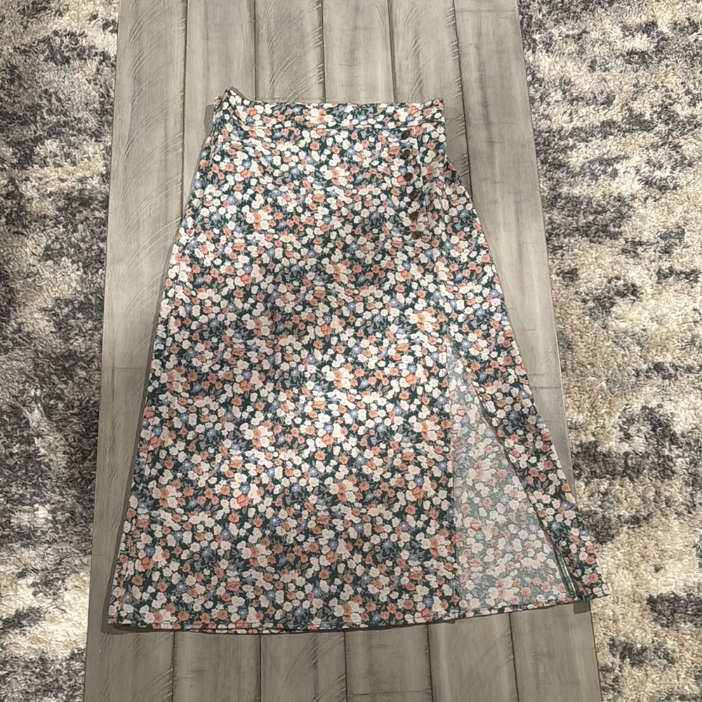 Floral Midi Skirt